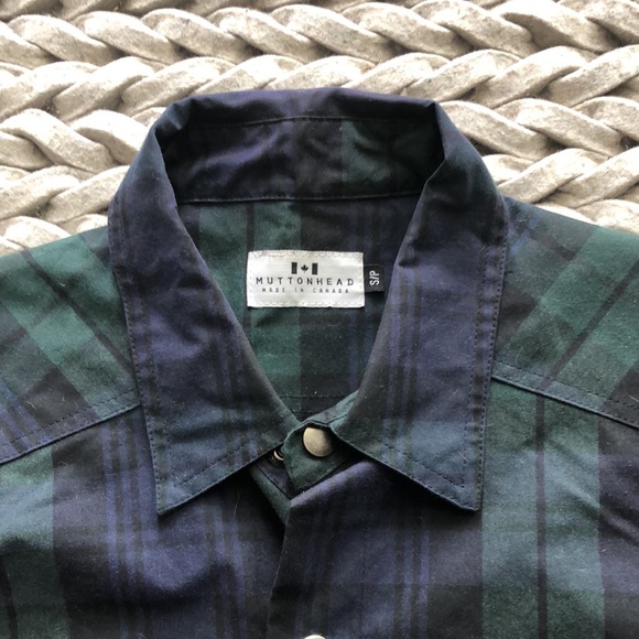 Muttonhead Plaid Waxed Cotton Shirt - Picture 2 of 5